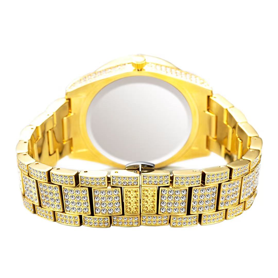 American Streetwear Style Bling Watch