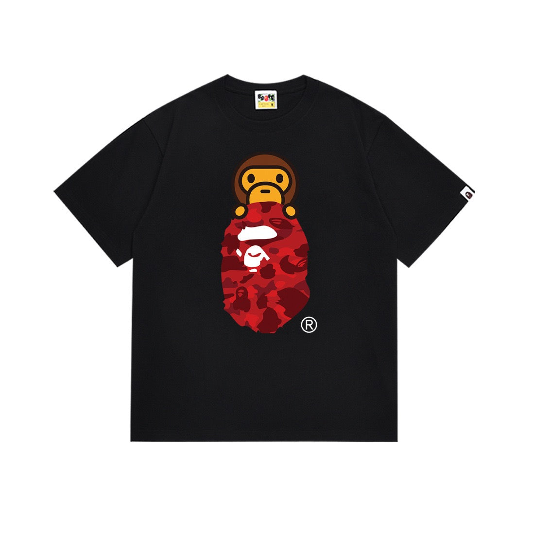 BAPE Red Camo Ape Head T-Shirt