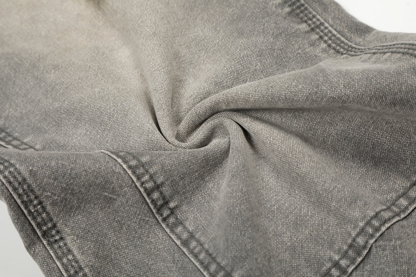 CapCabin Washed Utility Distressed Denim Jeans