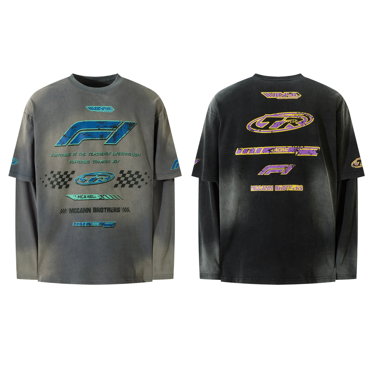 CapCabin Racing Graphic Layered Tee