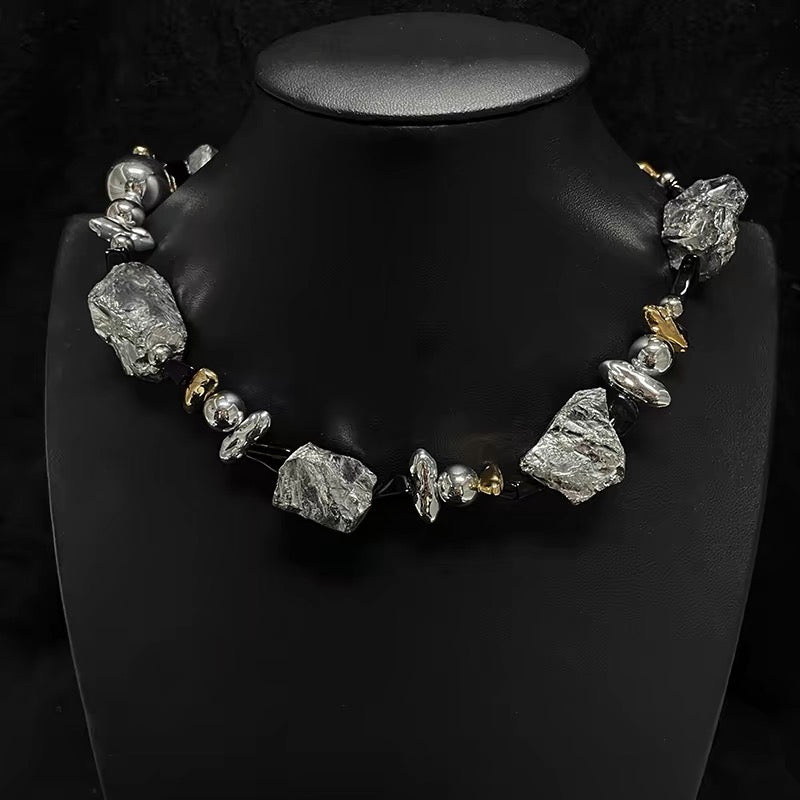 Personalized Natural Stone Beaded Necklace