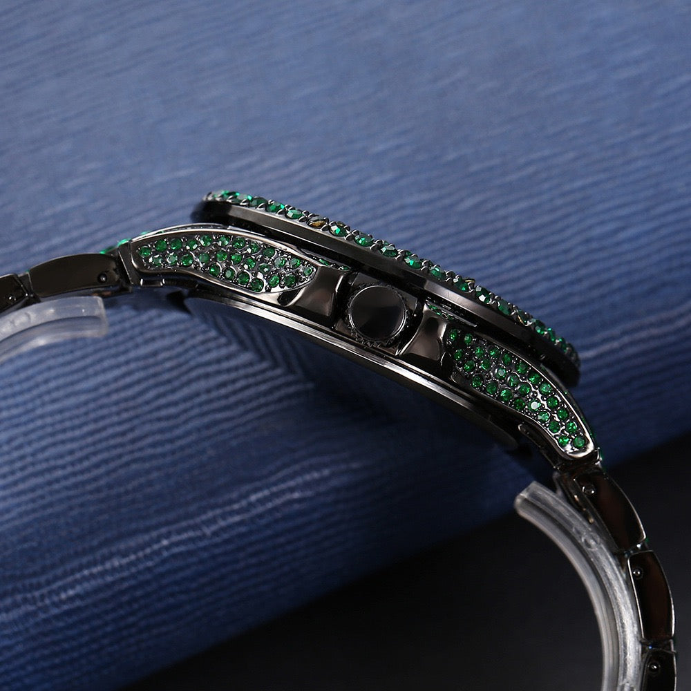 Hip-Hop Colorful Diamond Luminous Watch