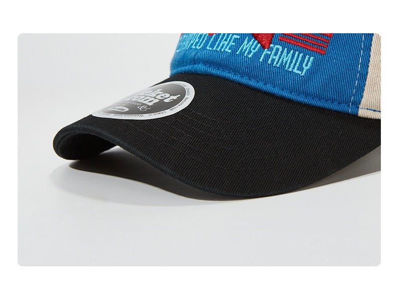 Retro Embroidered Flat Cap