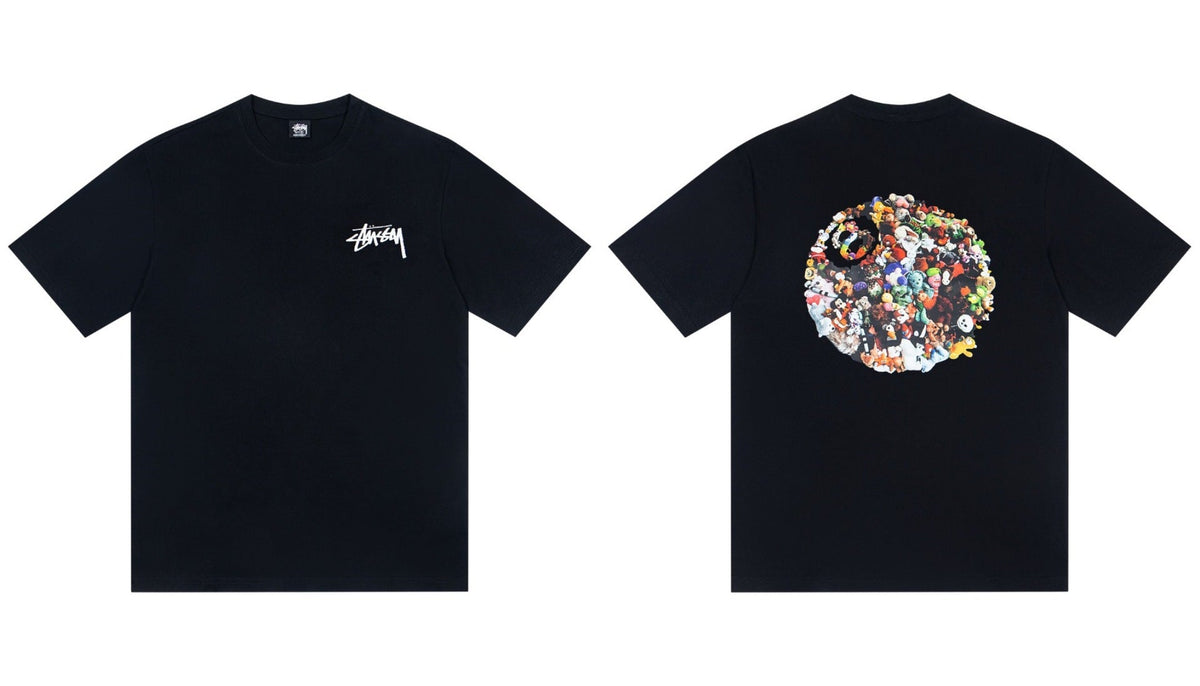 STUSSY Skull Graphic Black T-Shirt