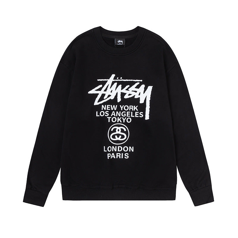 STUSSY 8 Ball Back Graphic Zip Hoodie