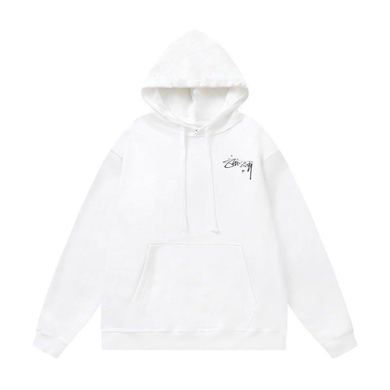 STUSSY Basic Logo White Pullover Hoodie