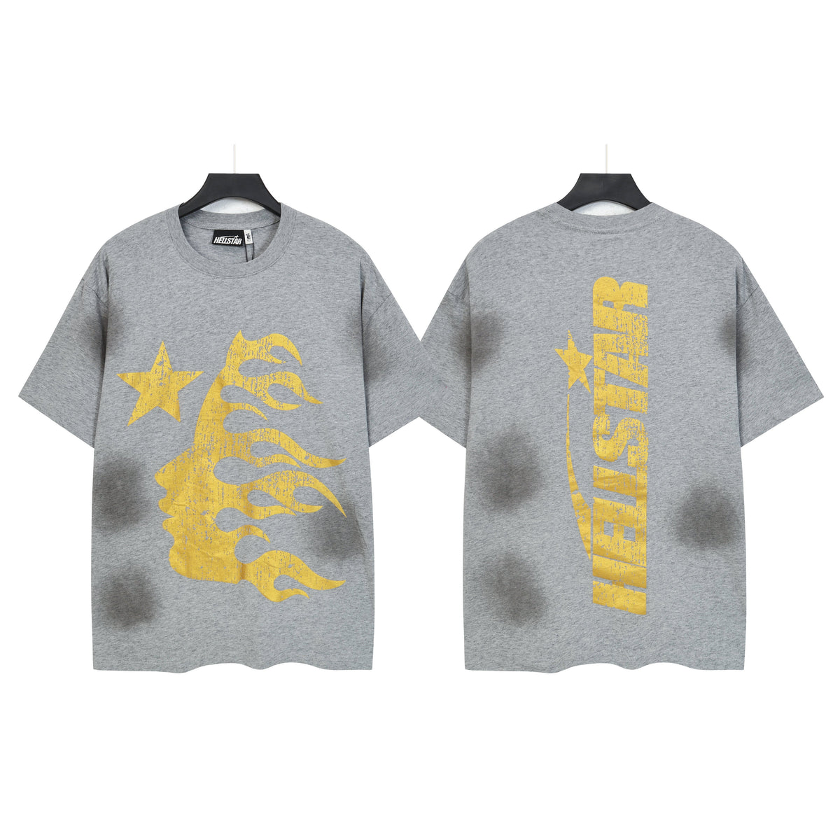 HELLSTAR Star Flame T-Shirt – Grey