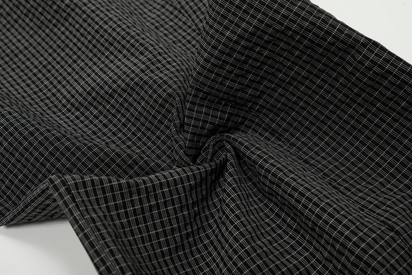 CapCabin Checked Curved-Leg Pants