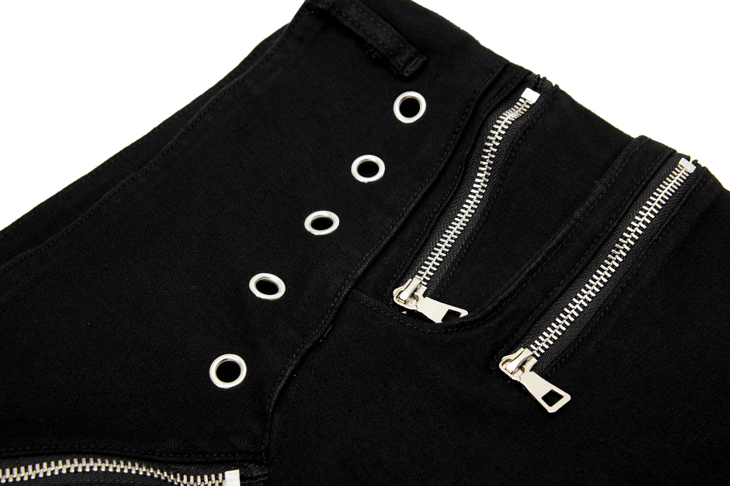 CapCabin Zipper Detail Flared Pants