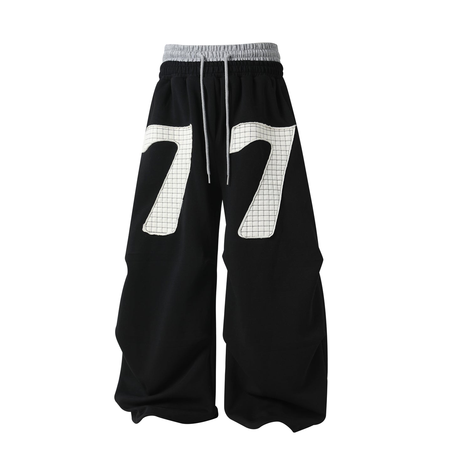 CapCabin 77 Patchwork Wide-Leg Sweatpants
