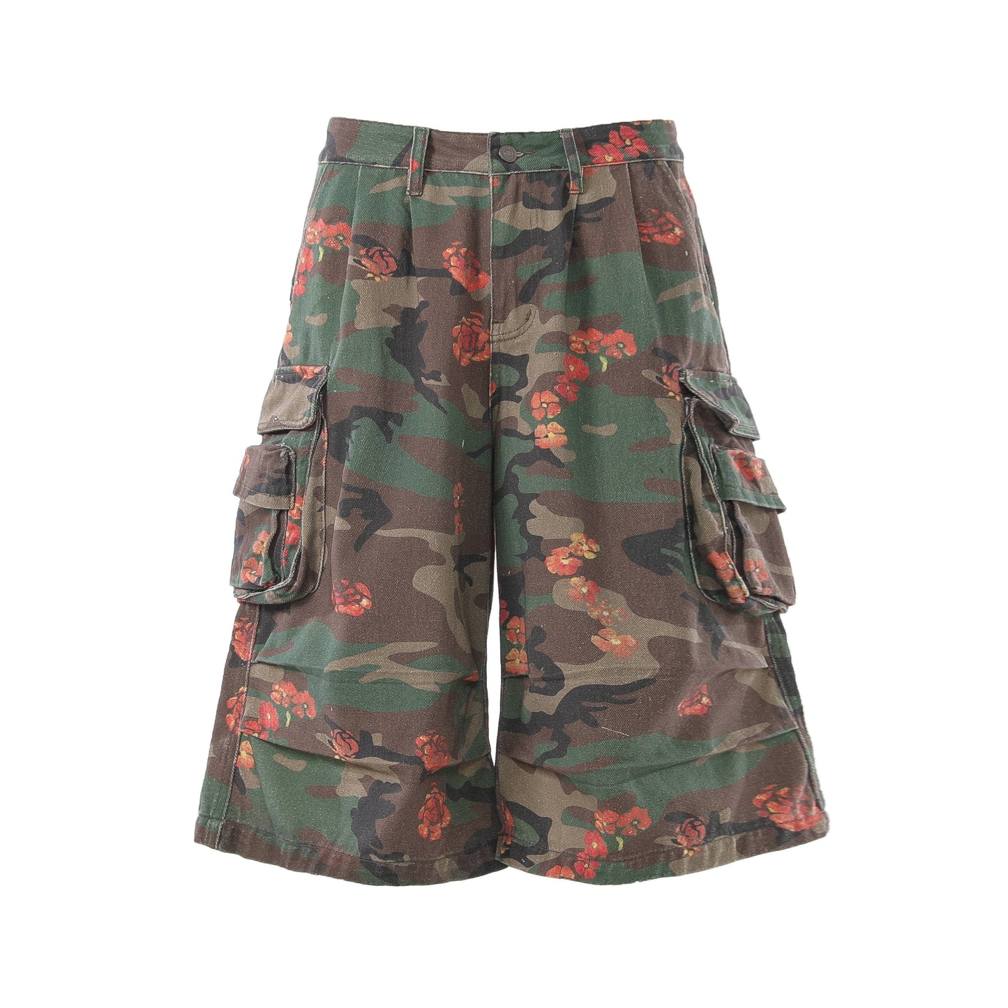CapCabin “Floral Camo Cargo Shorts”