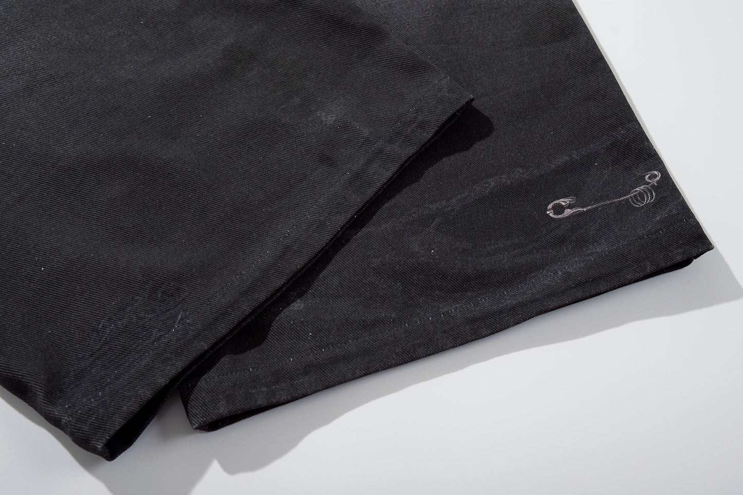 CapCabin “Layered Distress Patch Denim Pants”