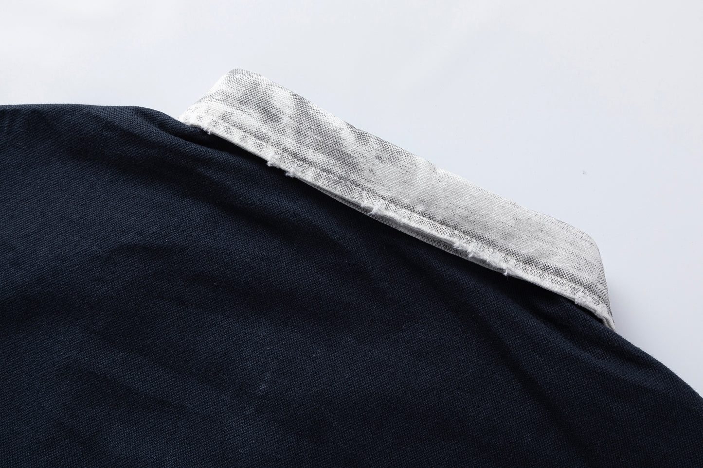 PROJECT G/R Striped Distressed Rugby Polo Shirt