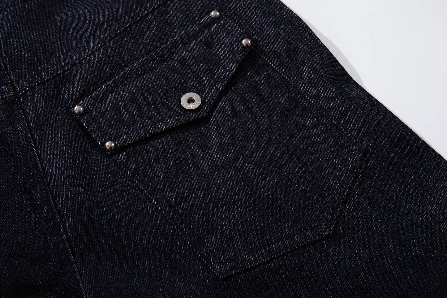 CapCabin Panel Construction Wide Leg Denim Pants