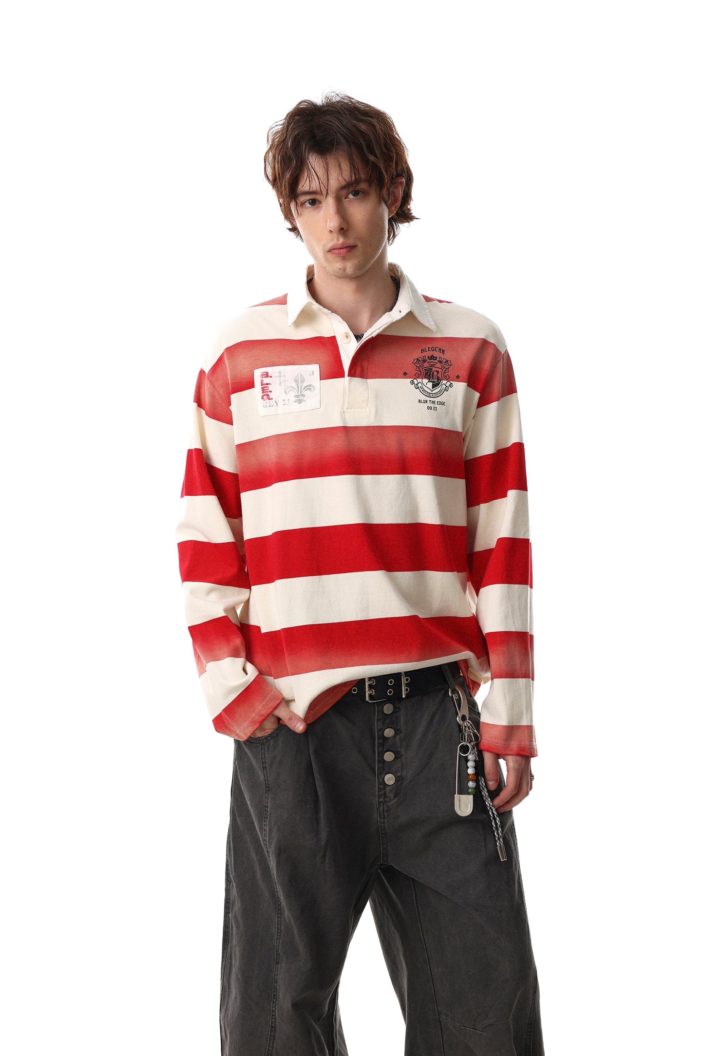 CapCabin Striped Long Sleeve Rugby Shirt