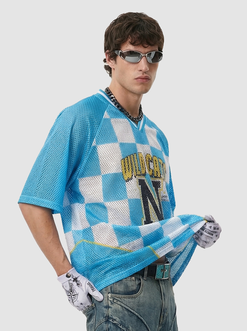 CapCabin “Wild Cats N” Mesh Jersey T-Shirt