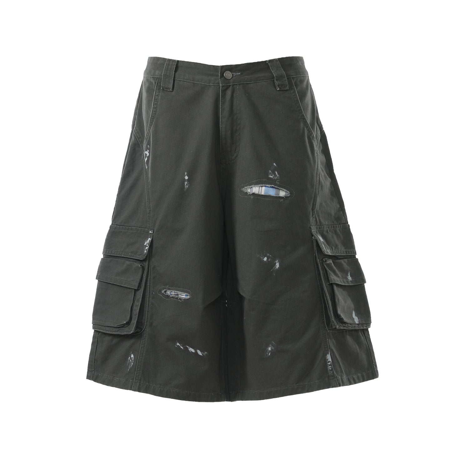 CapCabin “Distressed Utility Cargo Shorts”