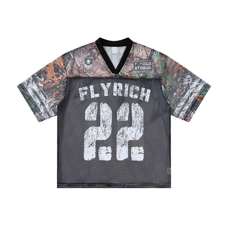 CapCabin “Fly Rich 22” Mesh Jersey T-Shirt