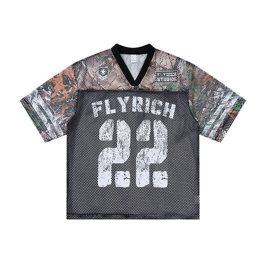 CapCabin “Fly Rich 22” Mesh Jersey T-Shirt