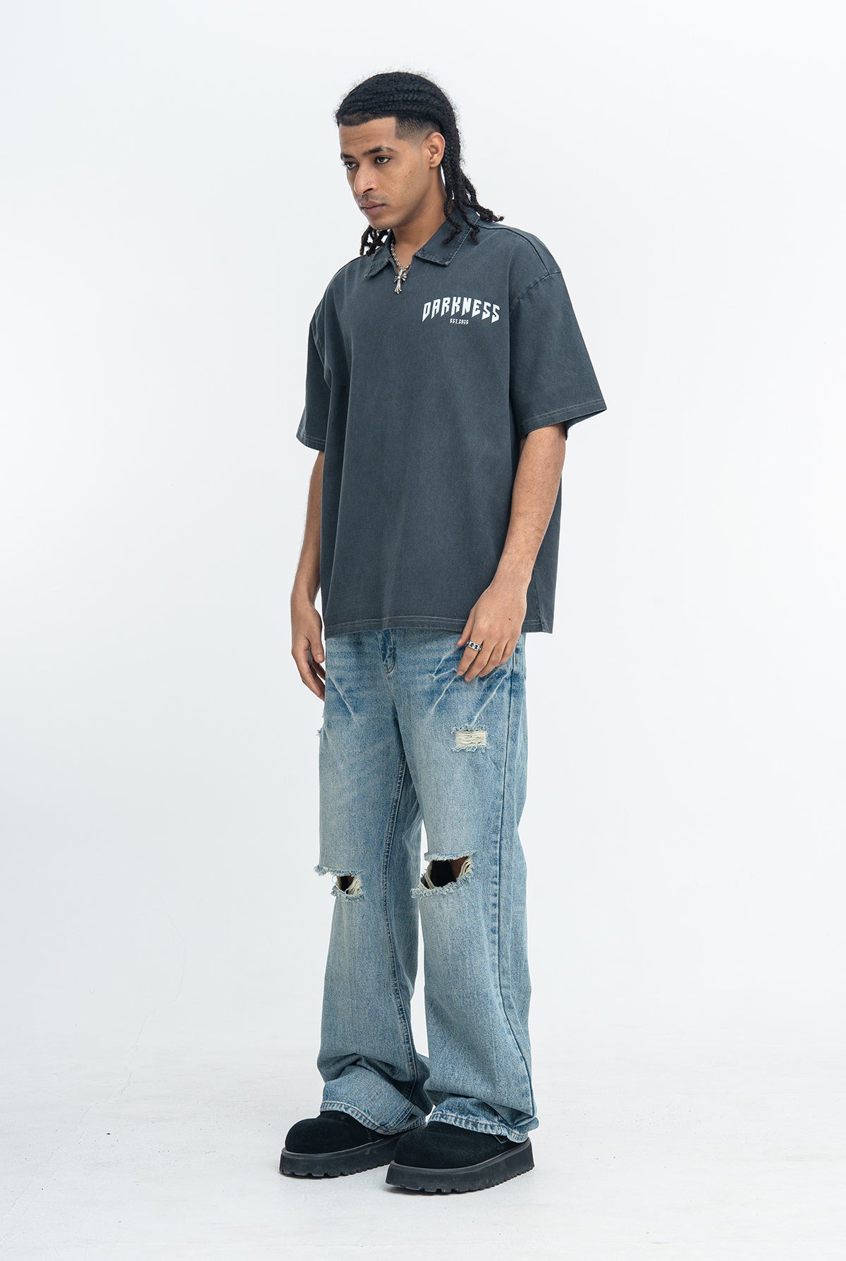 CapCabin “Darkness Spine” Graphic Shirt