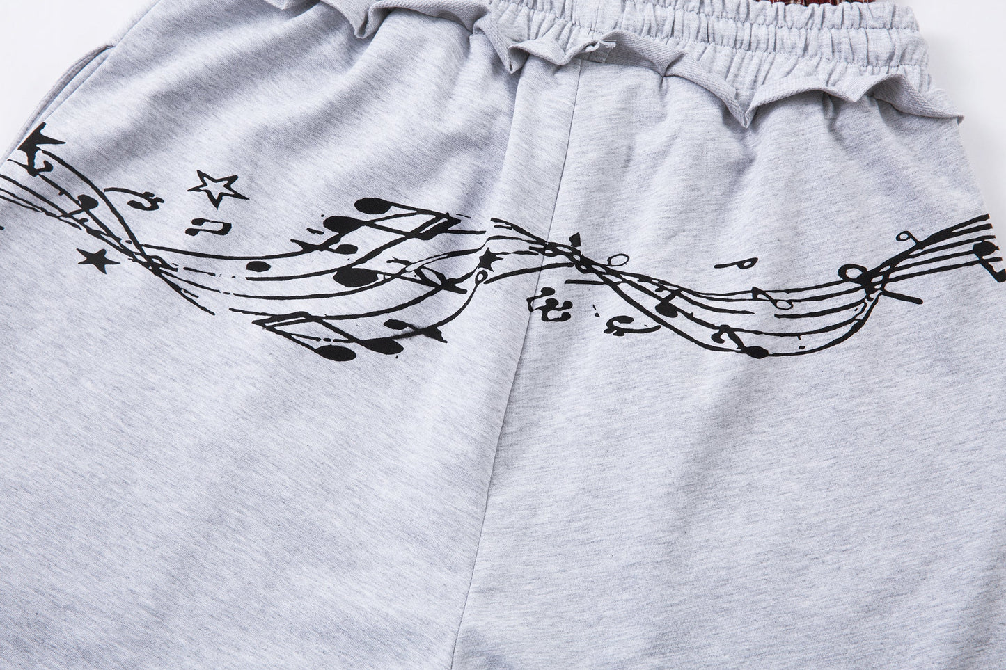 CapCabin Music Graphic Wide-Leg Sweatpants