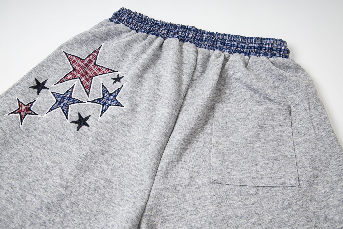 CapCabin Double-Waist Checkered Print Track Pants