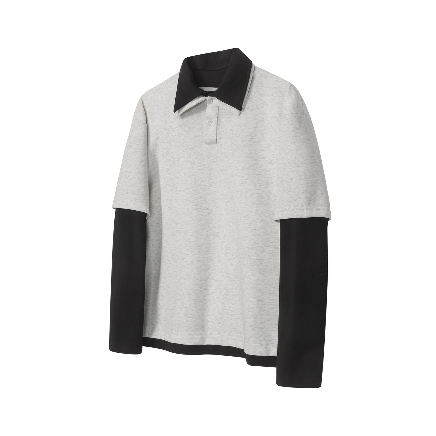 CapCabin Layered Polo Long Sleeve Tee