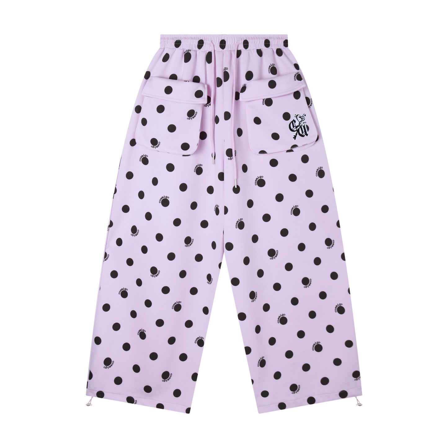CapCabin “Polka Cargo” Wide-Leg Pants