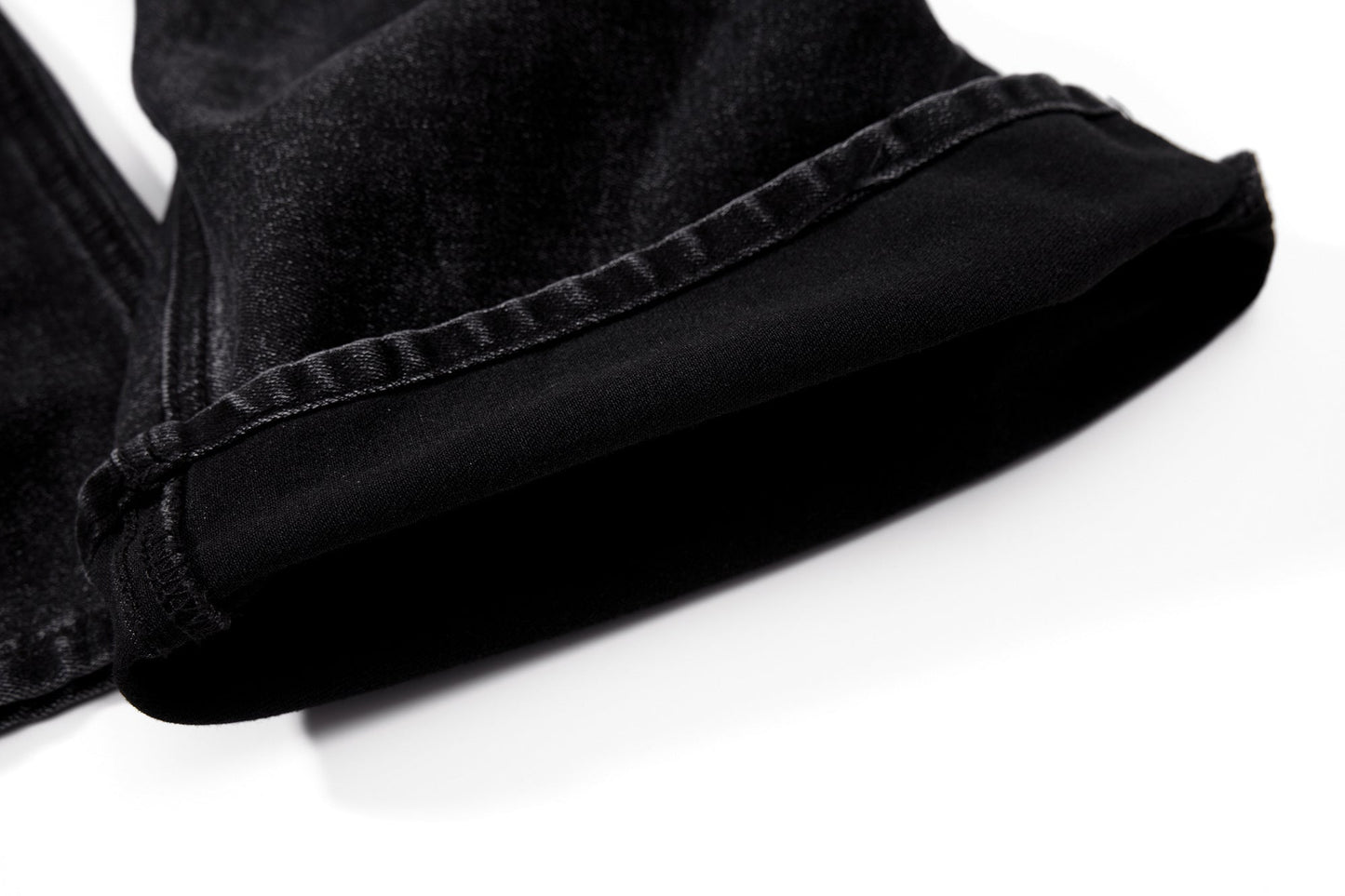 CapCabin Stacked Washed Denim Pants