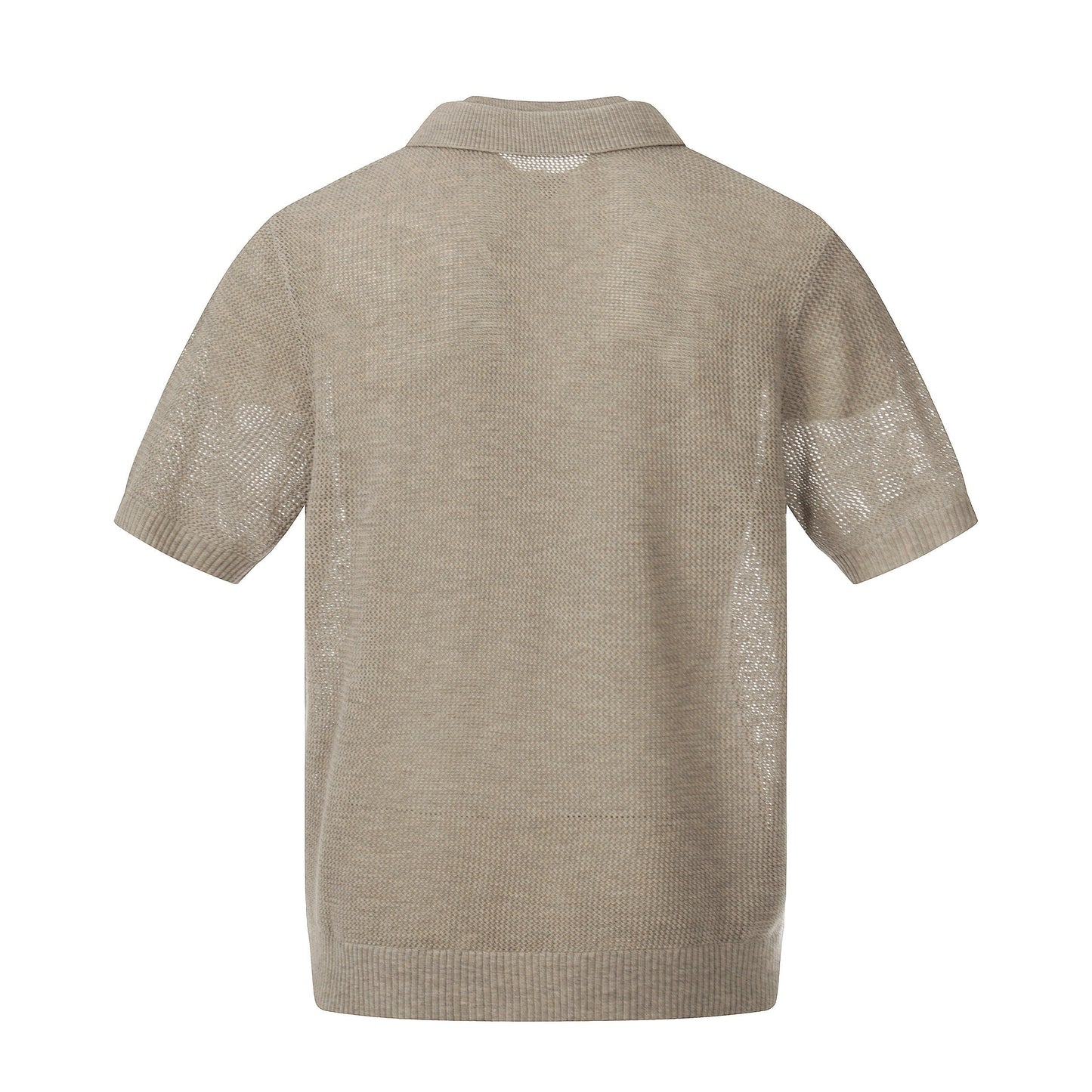 CapCabin “Open Knit Polo Tee”