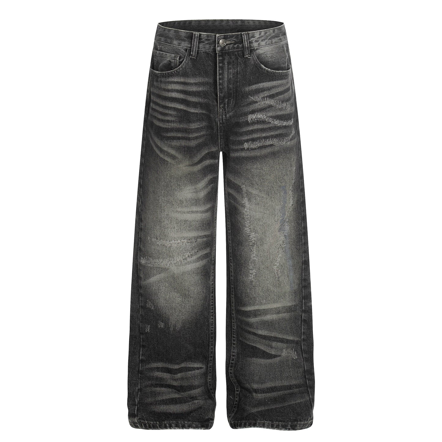 CapCabin Washed Distressed Denim Pants