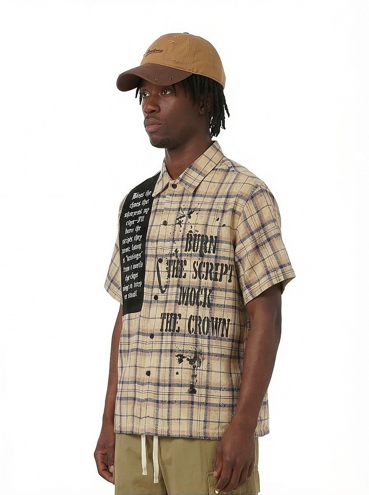 CapCabin “Burn The Script” Plaid Shirt