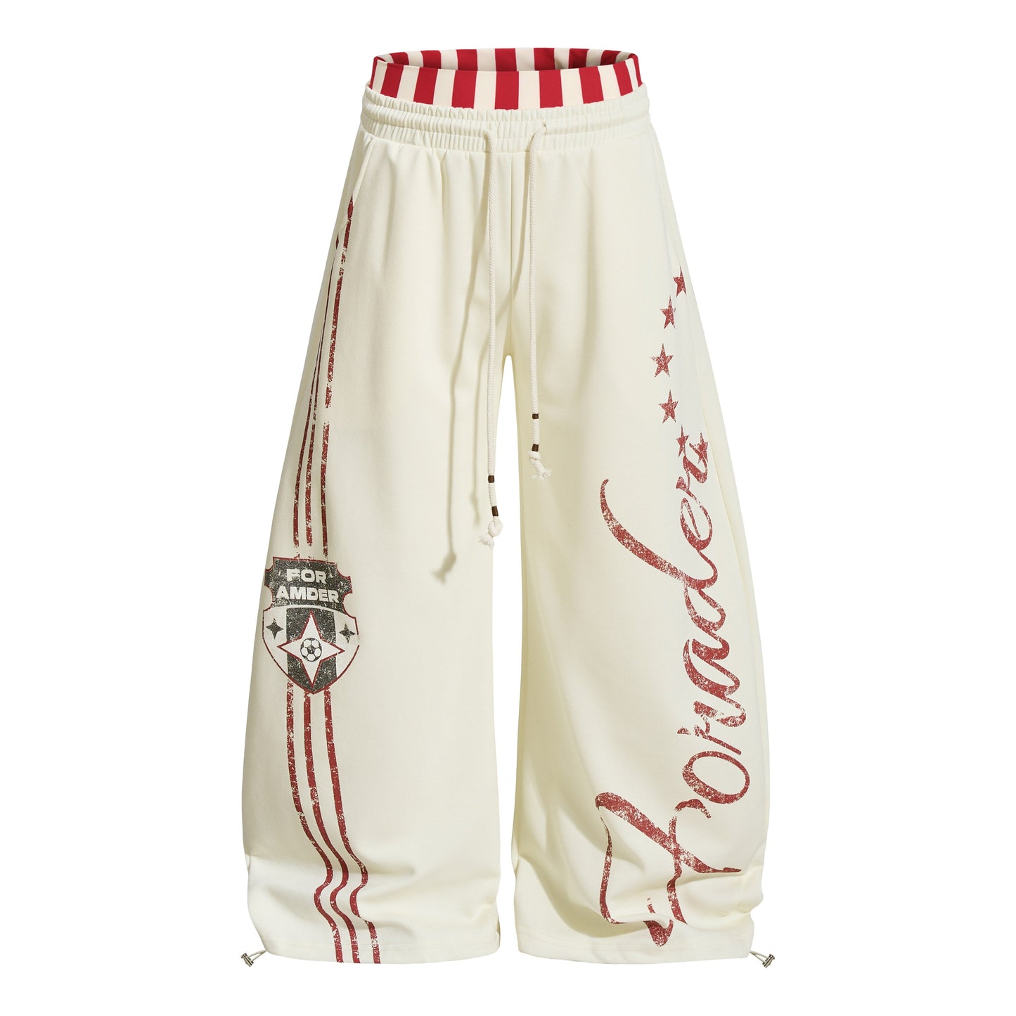CapCabin “American Varsity” Wide-Leg Sweatpants