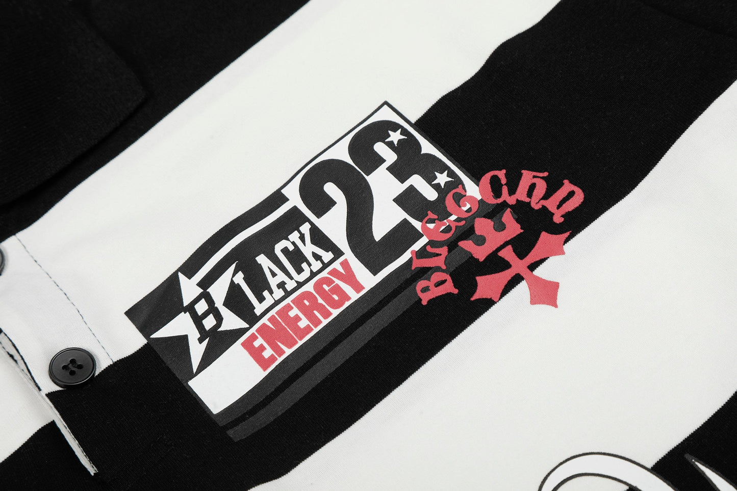 CapCabin “Rugby Stripe Graphic Polo”