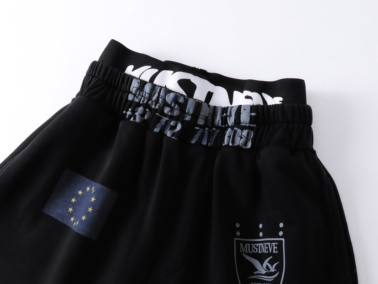 CapCabin “Distressed Sport Wide-Leg Pants”