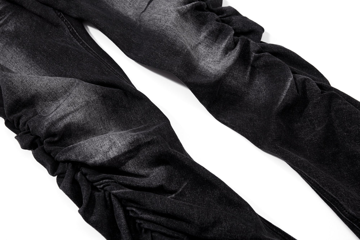 CapCabin Stacked Washed Denim Pants
