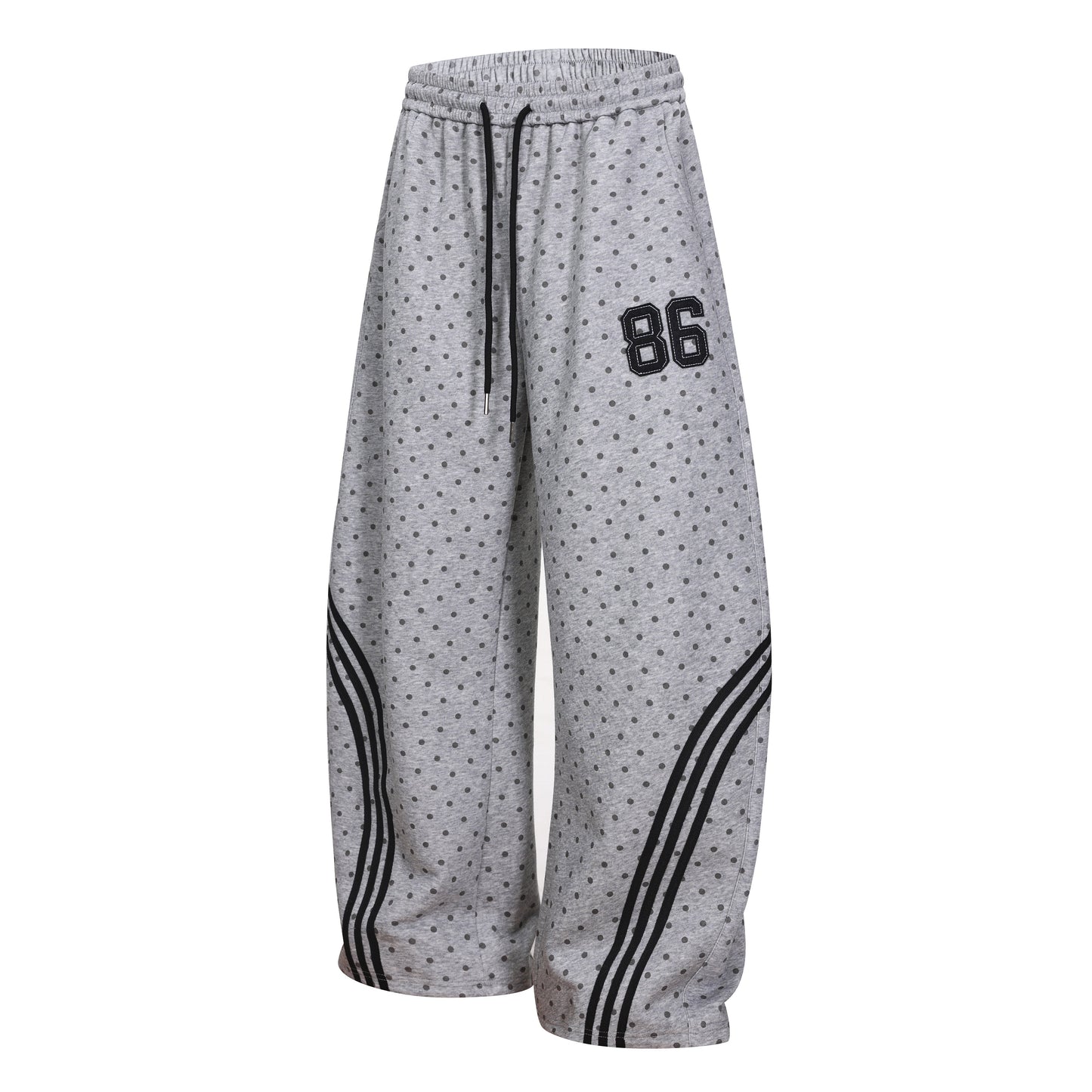 CapCabin Polka Dot Wide-Leg Sweatpants