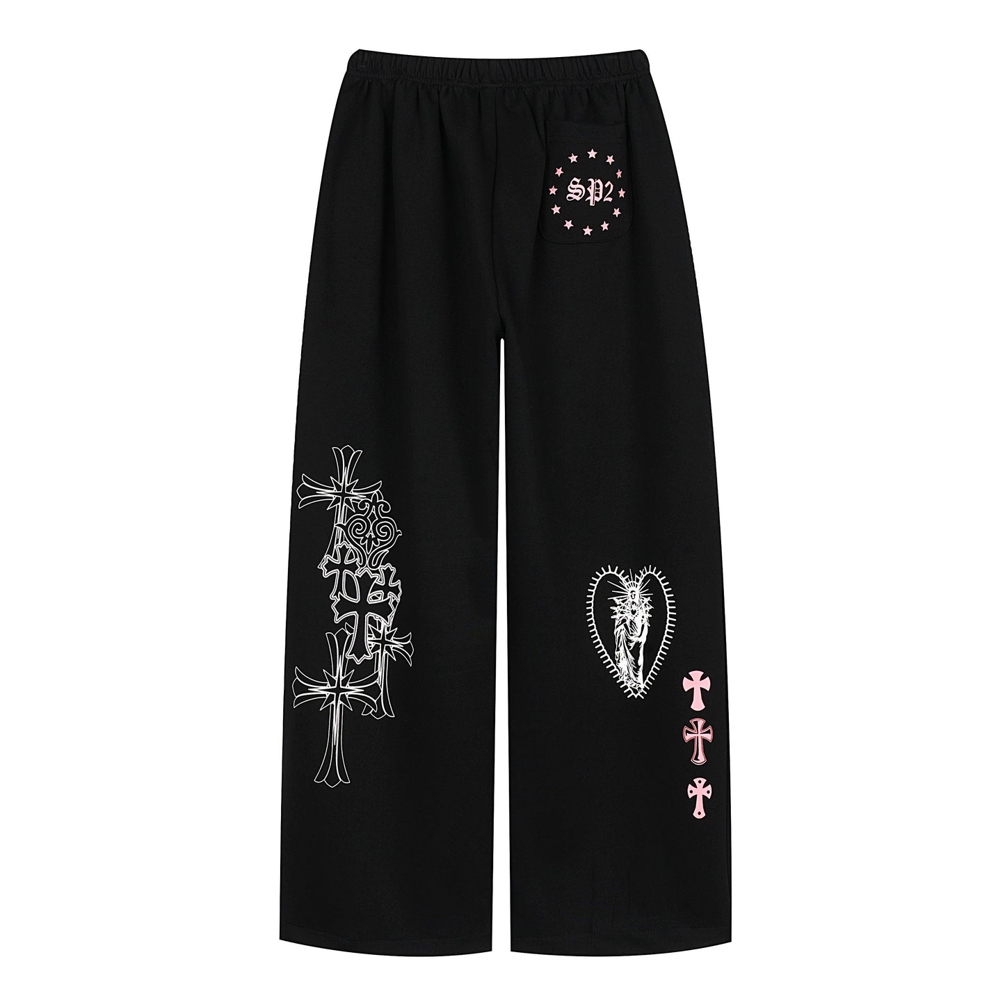 CapCabin Gothic Cross Graphic Sweatpants