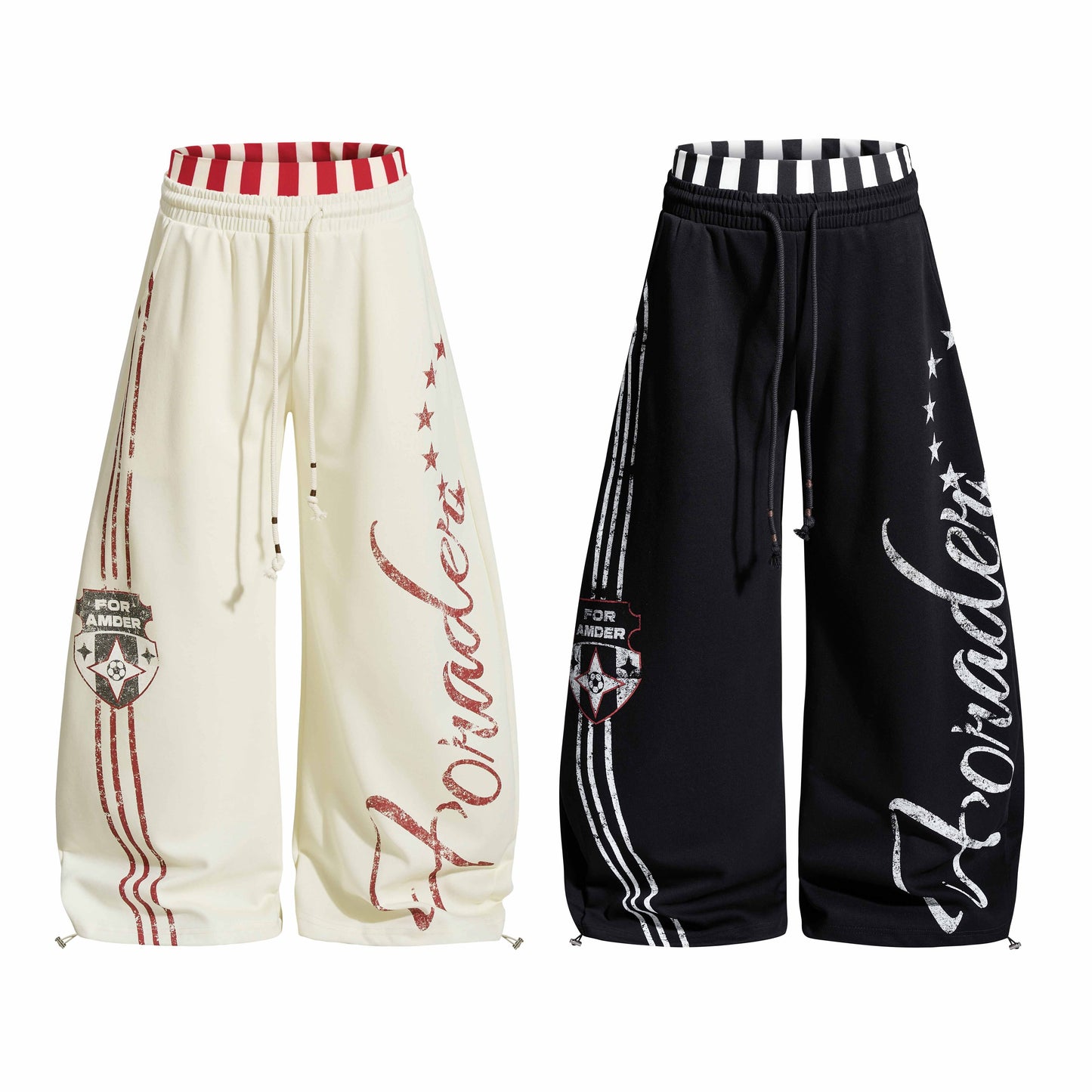 CapCabin “American Varsity” Wide-Leg Sweatpants
