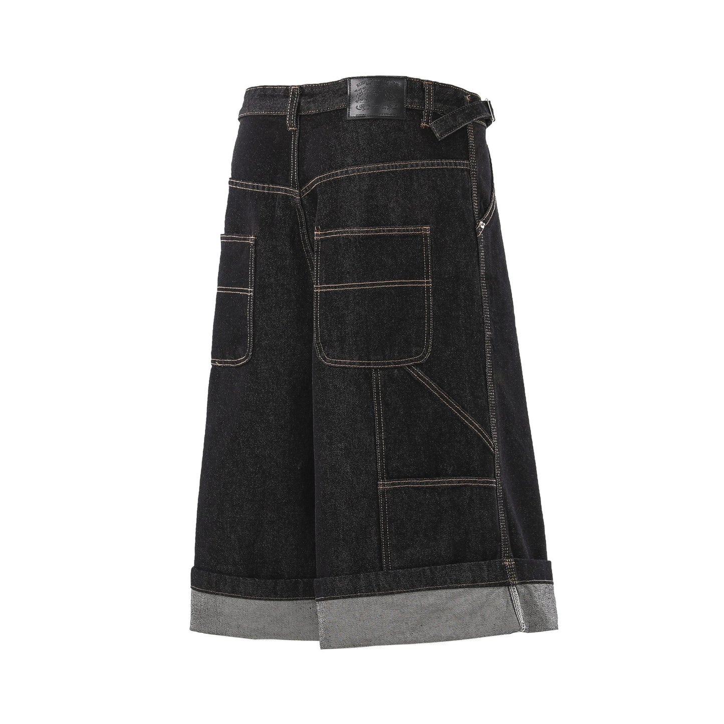 CapCabin “Raw Edge Denim Cargo Shorts”
