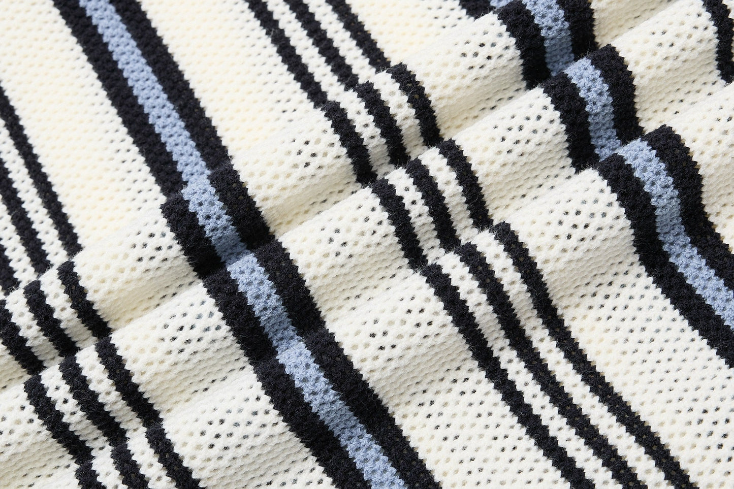 CapCabin “Retro Stripe Knit Polo”