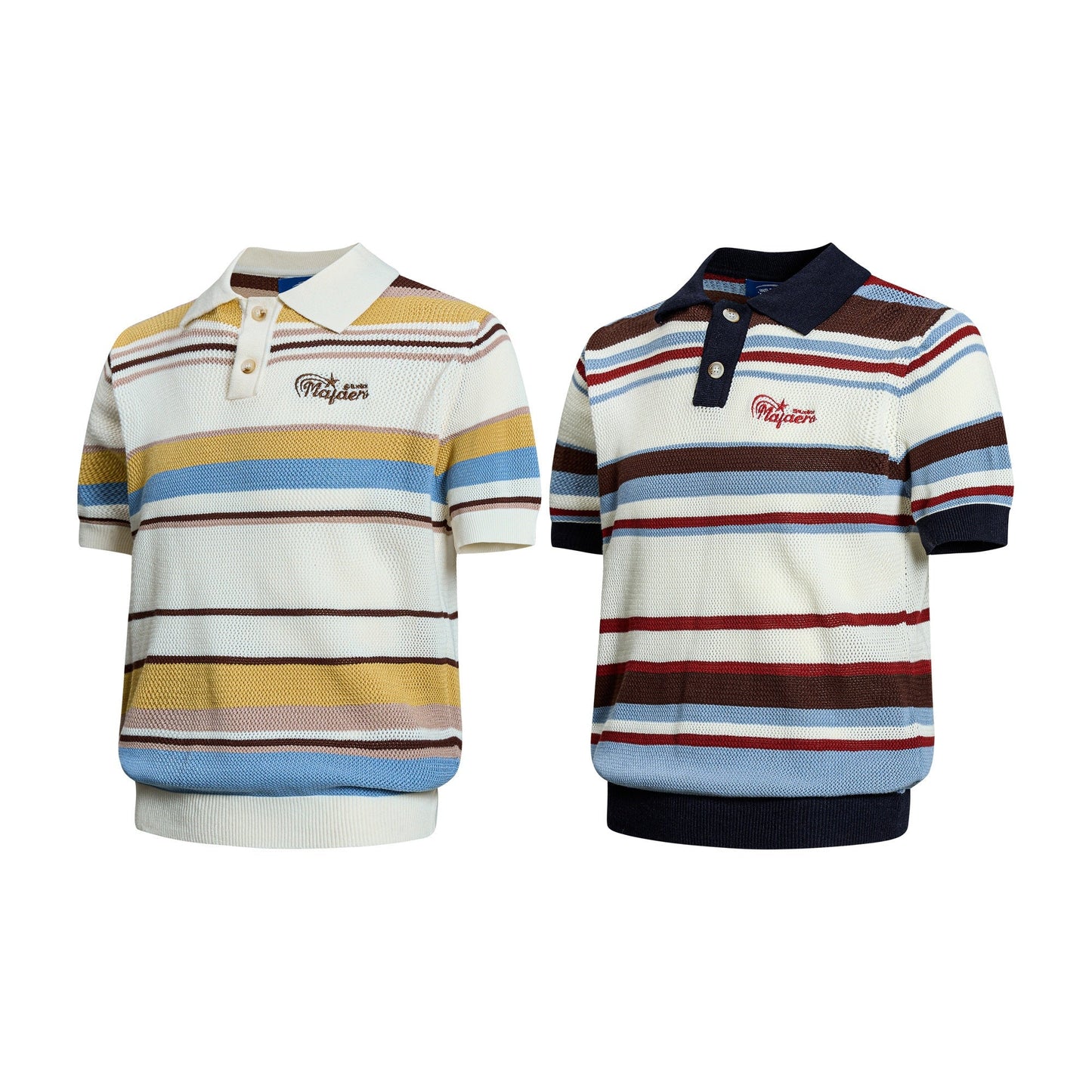 CapCabin “Retro Stripe Knit Polo”