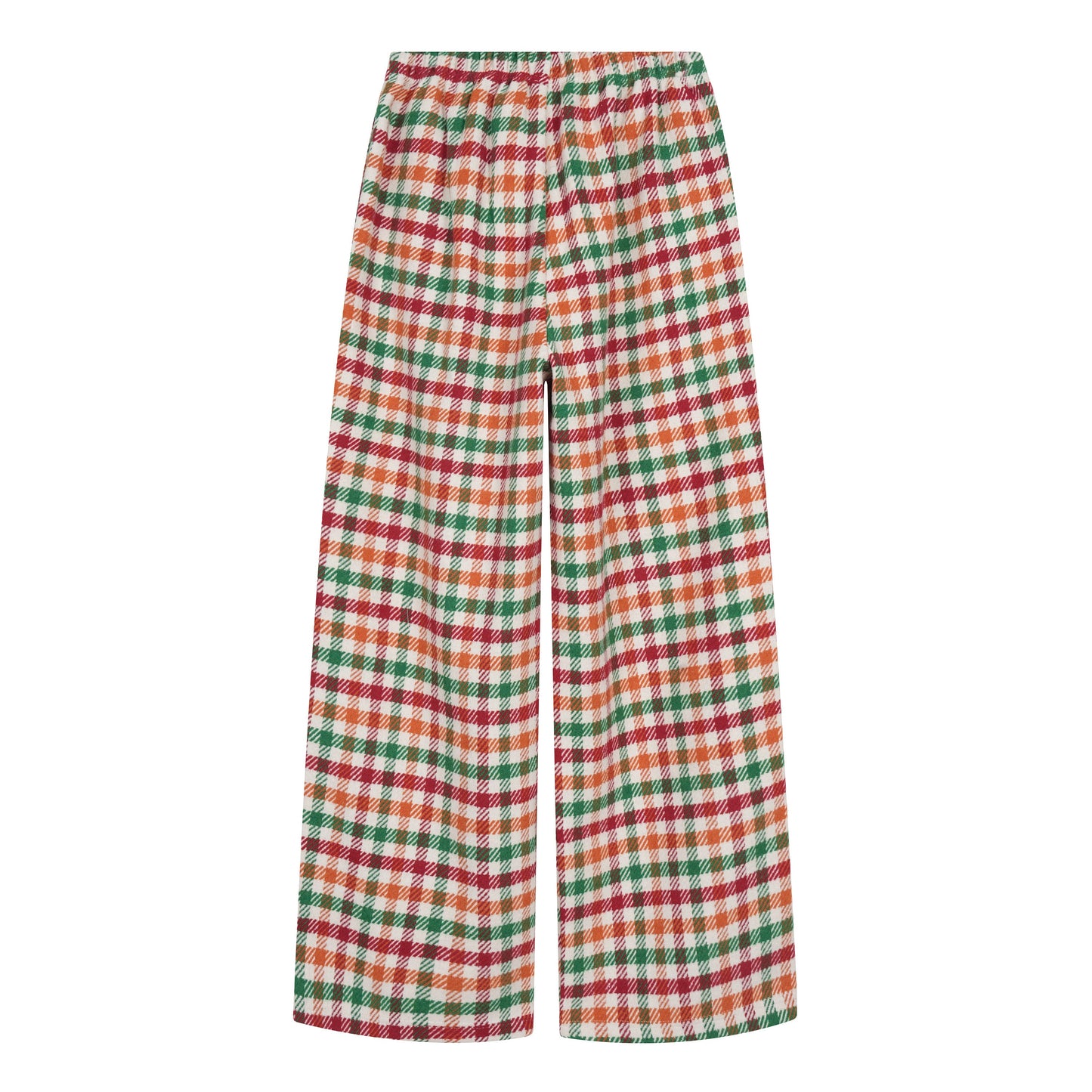 CapCabin Vintage Plaid Wide-Leg Pants