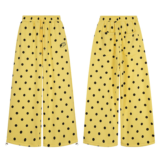 CapCabin Polka Dot Wide-Leg Pants