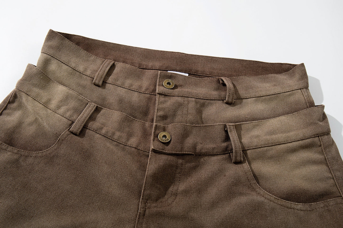 CapCabin Vintage Utility Wide-Leg Pants