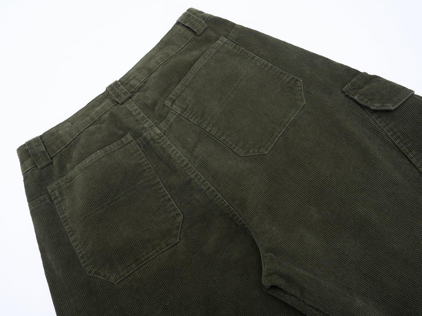 CapCabin Corduroy Utility Wide-Leg Pants