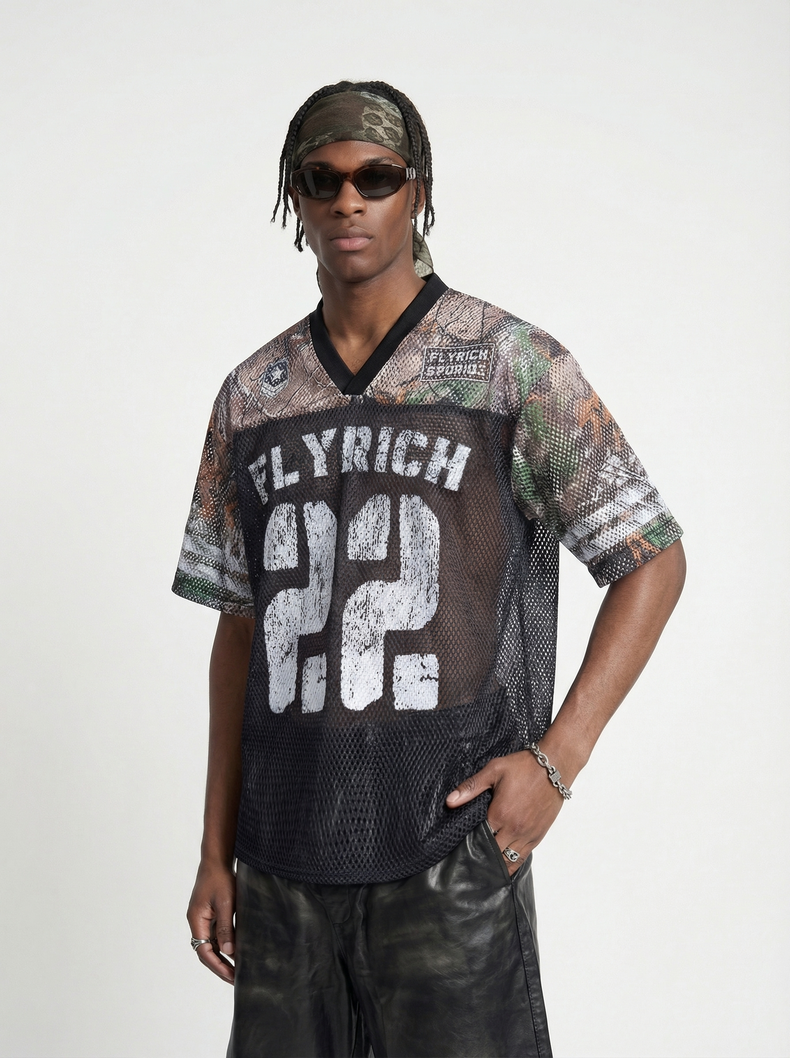 CapCabin “Fly Rich 22” Mesh Jersey T-Shirt