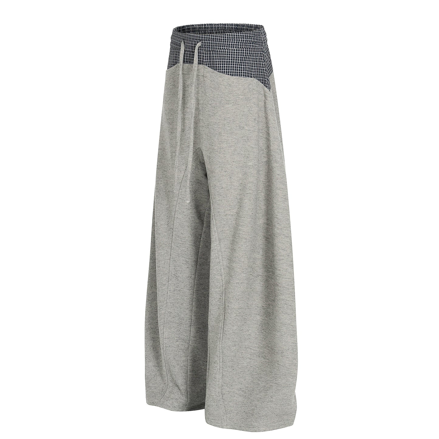CapCabin Layered Waist Wide-Leg Mesh Pants
