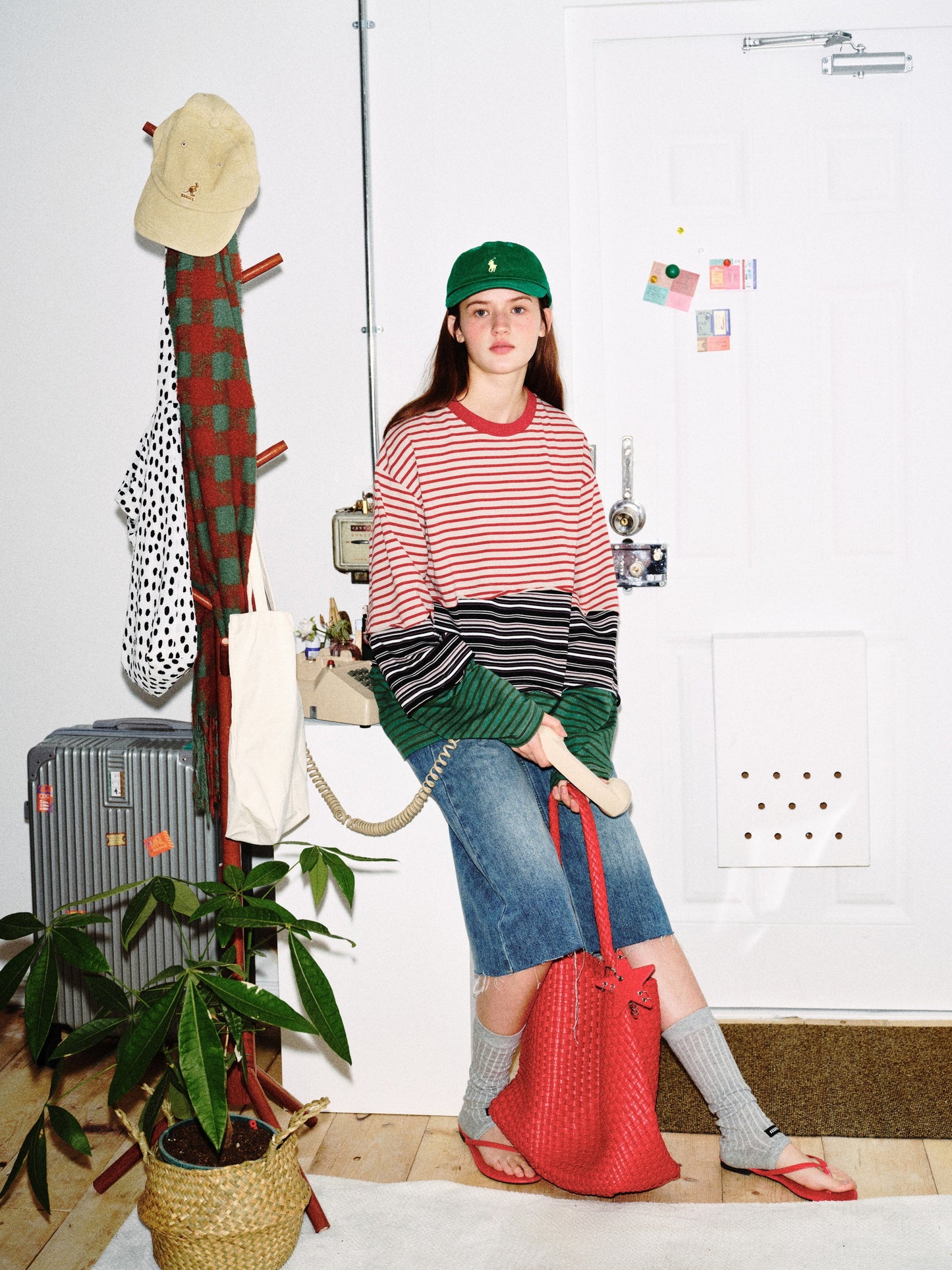 CapCabin Striped Long Sleeve Tee