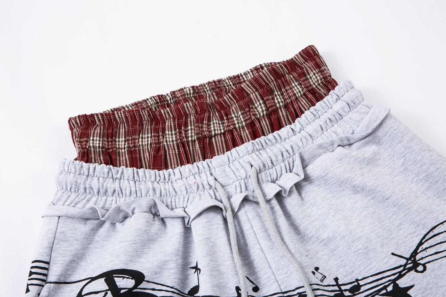 CapCabin Music Graphic Wide-Leg Sweatpants